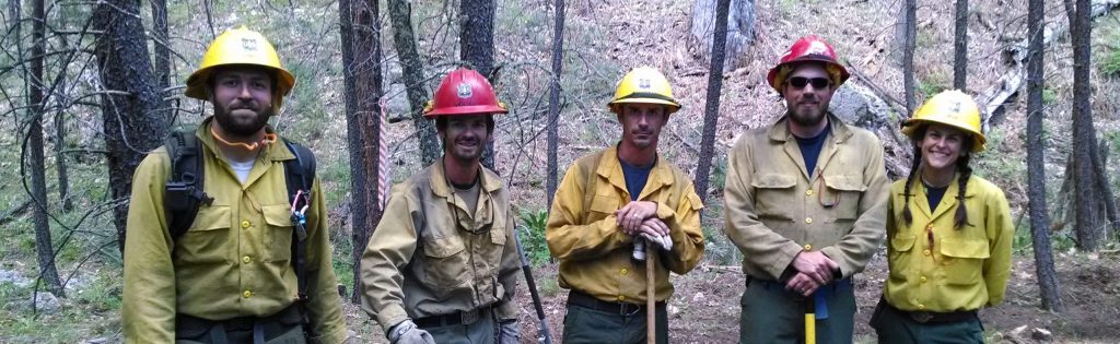 USFS Firefighters on Slide Fire