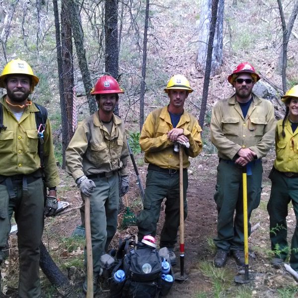 USFS Firefighters on Slide Fire